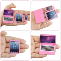 American Doll Accessories 1:6 Doll House Doll House Mini Phone Tablet Laptop 3pcs Set