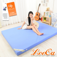 【LooCa】抗菌防蹣防水12cm釋壓記憶床墊(雙人5尺)