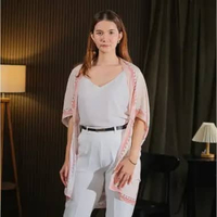 Hadinata Batik Wanita Outer Scarf Naisha Pink