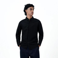 CELCIUS Kemeja Oxford Lengan Panjang LIN001496C Hitam S