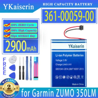 YKaiserin Battery 361-00059-00 3610005900 2900mAh for Garmin ZUMO 350LM 390LM 340LM GPS Navigator Bateria