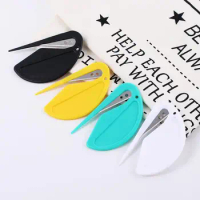 2pcs/set Durable Home School Supplies Mail Envelope Plastic Letter Opener Cutting Supplies Safety Papers Cutter Envelope Opener