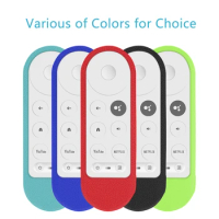 Silicone Case Cover Shell Fit for Google Chromecast TV G9N9N 2020 Voice Remote Control Shockproof Soft Protective Sheath