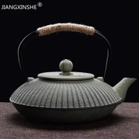 Japanese Umbrella Shaped Teapot Cast Iron Teapot With Filter Screen Iron Pot For Boiling Water And Making Tea Household Iron Pot