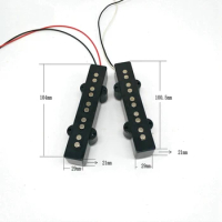 2X Ceramic Open Style 5 String JB Bass Pickup For JB Style Bass Guitar Parts