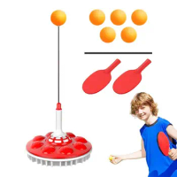 Table Tennis Training Device Table Tennis Trainer Device Practice Kit Ping Pong Training Equipment With Elastic Soft Shaft