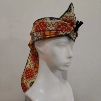 Ikat kepala iket udeng blangkon batik seragam Madrasah Qiroati size ANAK Fashion