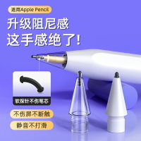 適用于ApplePencil靜音針管筆尖iPencil一代Apple二代2改造iPad替換筆頭Pencil耐磨阻尼防滑iPadpencil