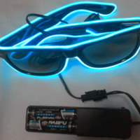Free Shipping 50pcs/lot Sound Music Voice Activate led glasses El Wire Glow Sun Glasses light up glasses for DJ/Party Supplies