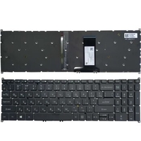 New Russian laptop keyboard for Acer Aspire 7 A715-74G A715-75 A715-75G N17C2 N19C5 balck NO frame