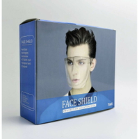 成人防疫面罩 全臉防護面罩 不起霧透明片 防飛沫護目防護罩 臉罩 防霧防飛濺防風防塵防油煙 可戴眼鏡使用 塑膠片可替換 (UE4)