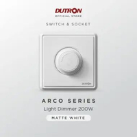 DUTRON ARCO Series White Saklar / Cetekan Rumah / Saklar Hotel / Stop Kontak / Colokan Listrik / Sto