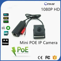 Poe Ip Camera 1080P ATM Bank Super Hide Mini 2.1 Megapixel Pin hole 1080P Poe Miniature Ip Camera For Intelligent Machine