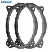 LEEWA 2pcs Car Front Door Speaker Spacer Mats for Toyota Camry Highlander Prado Reiz BYD 6*9 Car Speaker Rings Mount #CA6812