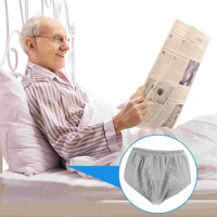 Reusable Elderly Urine-Proof Nursing Pants Incontinence Leak-Proof Easy To Wear And Take Off Underwear Washable Diaper Gery