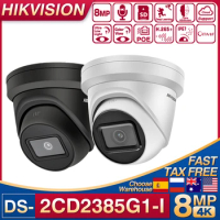Hikvision 4K 8MP PoE Turret IP Camera DS-2CD2385G1-I Darkfighter IR SD Card slot H.265 Security CCTV Surveillance Network Camera