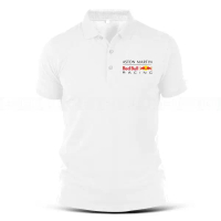 Áo Thun Cotton Áo Polo, Thêu Aston Martin Red Bull Racing, Quần Áo Unisex, Áo Thun Thời Trang Thể Th