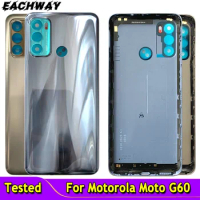 New Cover For Motorola Moto G60 Back Battery Cover Door Rear Glass Housing Case For Moto G60 Battery Cover Housing With Lens