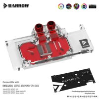 Barrow 3070ti Water Block For Galax / Gainward RTX 3070TI OC GPU Card Full Cover Water Cooler , With Backplane BS-GAM3070T-PA