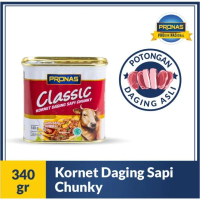 Pronas Kornet Sapi Dengan Daging Suwir 340 G (Chunky) Eksklusif