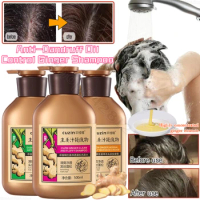 500ml Plant Essence Old Ginger King Shampoo Authentic Herbal Ginger Juice Anti-Dandruff Oil Control Fluffy Ginger Shampoo