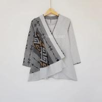 New Atasan Tenun 141 Baju Blus Blouse Kerja Wanita Modern