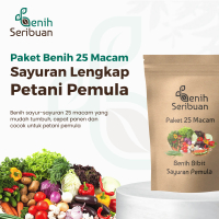 Paket 25 Bibit Sayuran Pemula - Benih Seribuan
