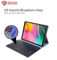 Case 2 in 1 Samsung Tab A7 Lite 8.7 Inch 2021 T225 T220  Sarung Keyboard Leather Case Tablet Wireles