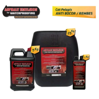 Aspal emulsion waterprooring 25Kg-Hitam aspal cair pelapis anti bocor, melindungi bangunan dari resa