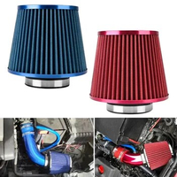 Universale Car Air Filter 76MM 3 Inch High Flow Intake Filter Mesh Cone Mushroom Head Cold Air Induction Kit Sports Racing Parts
