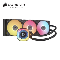 【CORSAIR 海盜船】iCUE LINK TITAN LCD 360 RGB CPU水冷散熱器【黑】