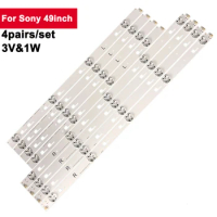 3V 1W 4Pairs/Set TV Backlight Strips For Sony 49inch SVY490A23-REV00-150233 LED Backlight KD-49X8000C KD-49X7000D KD-49X8005C
