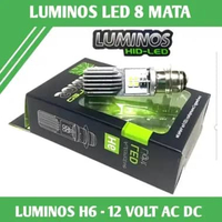 LAMPU LED LUMINOS 8 MATA LUMINOS LED H6 AC DC ORIGINAL LUMINOS COCOK BUAT SEMUA MOTOR BEBEK DAN MATI