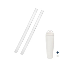 【WOKY 沃廚】<配件>提手輕芯鈦瓷易潔層保溫杯1000ML-專用粗吸管2入組