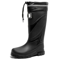 Sepatu Sawah Pria Boots Tinggi Panjang Waterproof Kerja Proyek Anti Air Banjir Hujan Keren Anti Slip
