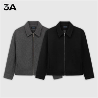 Áo Khoác Dạ Khoá Zip 3A Menstore, Thiết Kế 2 Lớp Cao Cấp Phong Cách Sang Trọng AD-25