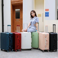 20"22"24"26 Inch Carrier Aluminium Frame Large Travel Suitcase With Wheels Wet And Dry Separation Trolley Rolling Luggage Valise
