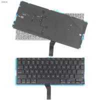 US Laptop Keyboard for Apple Macbook Air A1369 A1466 MC965 MC966 MC503 MC504 13 Black for 2011-2015 with Backlit
