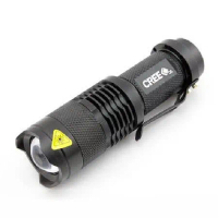 快速到貨★【LOTUS】迷你袖珍型手電筒 CREE Q5 LED燈泡 三檔切換 可變焦