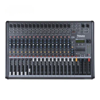 Thinuna MX-F16 Professional Audio Mixer 16 Channel Audio Mixing Console Music DJ Mixer Console with 48VDC USB and Effertor