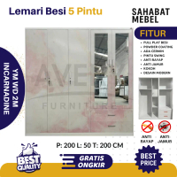 LEMARI BAJU BESI 5 PINTU-LEMARI BESI PINTU SWING-LEMARI PAKAIAN BESI-LEMARI BESI-LEMARI PAKAIAN-LEMA