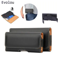 Universal Phone Pouch Belt Clip Cover for Samsung Note10 Pro M10 M20 A70 A50 A90 A80 A60 A30 A20 A7 A9 A5 S10 Leather Waist Case