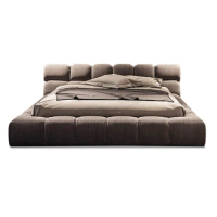 Modern Italian Design Bedroom Furniture upholstered headboard bed frame soft bed King Size Designer Bed