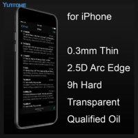 300pcs/lot Front 2.5D Tempered Glass For iPhone 11 12 13 14 15 Pro max X XR Xs 8 7 6 Plus watch 0.33MM 9H Screen Protector Film