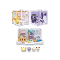 【TAKARA TOMY】POKEMON 精靈寶可夢 Pokepeace娃娃屋 派對花園+活動室炎兔兒皮卡丘+更衣室妙喵小仙奶