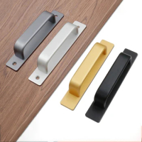 Punch-free Wooden Door Window Handle Aluminum Alloy Balcony Glass Move Self-adhesive Surface Mounted Small Handle
