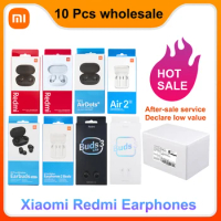 10Pcs Wholesale Xiaomi Redmi AirDots 2 Bluetooth Earphones Earbuds Basic 2 Airdots S True Wireless Air 2 SE Buds 3 Lite Headset