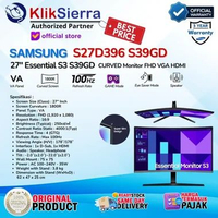 Monitor LED SAMSUNG Curved 27 Inch S27D396 LS27D396 LS27D396GA ESSENTIAL S3 S39GD | S32D396 LS32D396