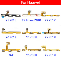 Power On/Off Switch Button Side Key Volume Up Down Flex Cable For Huawei Y5 Y6 Y7 Y9 2018 2019 Y6P Y7P Y8S Y8P Y9S Replacement