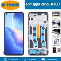 6.43"Original For OPPO Reno5 K PEGM10 Touch Screen replacement Touch Digitizer panel Display for oppo reno 5k LCD Display
